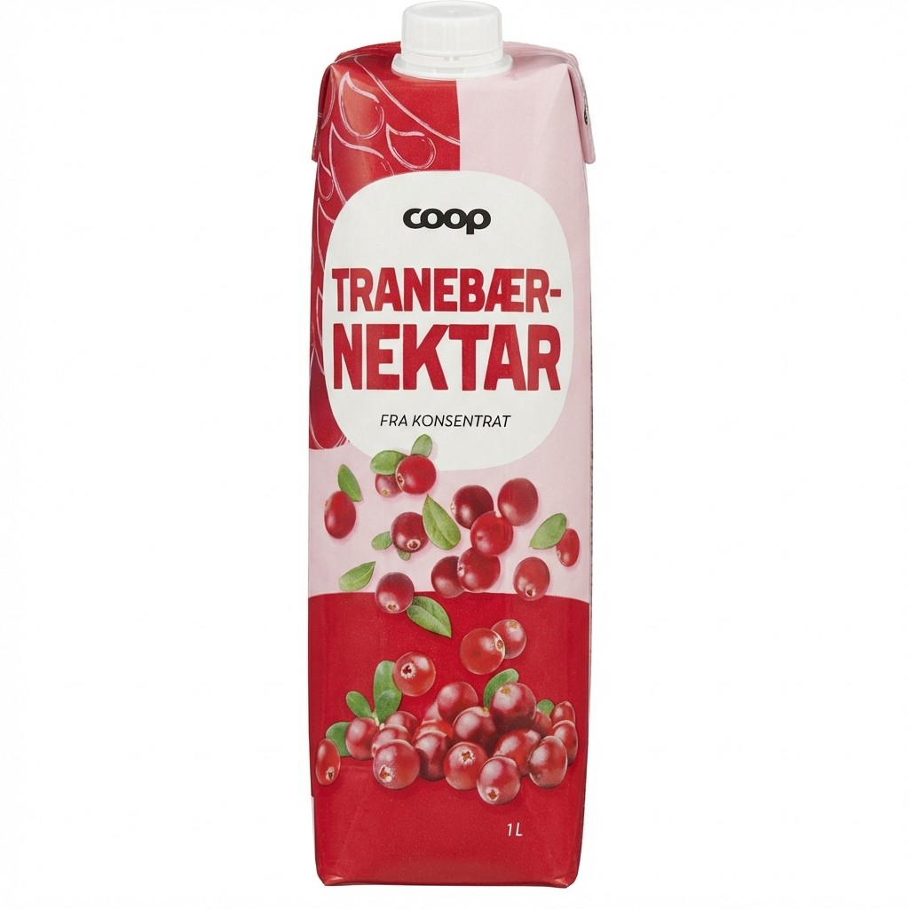 Tranebærnektar 1l Coop