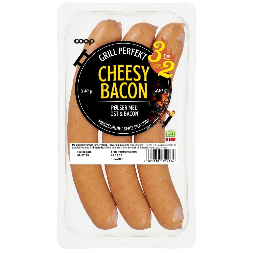 Cheesy Bacon 240g Coop