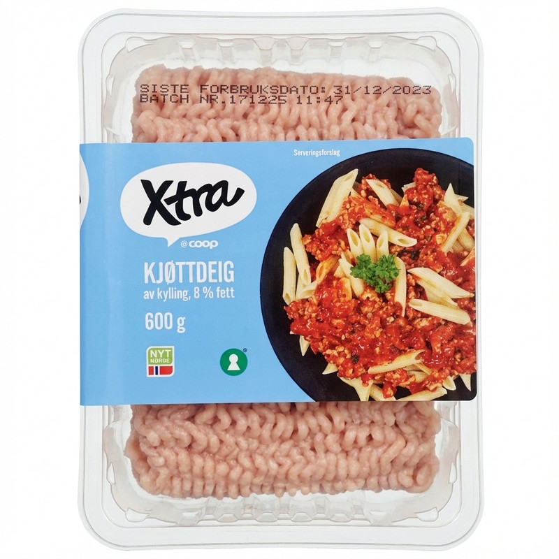 Kjøttdeig av kylling 600g Xtra