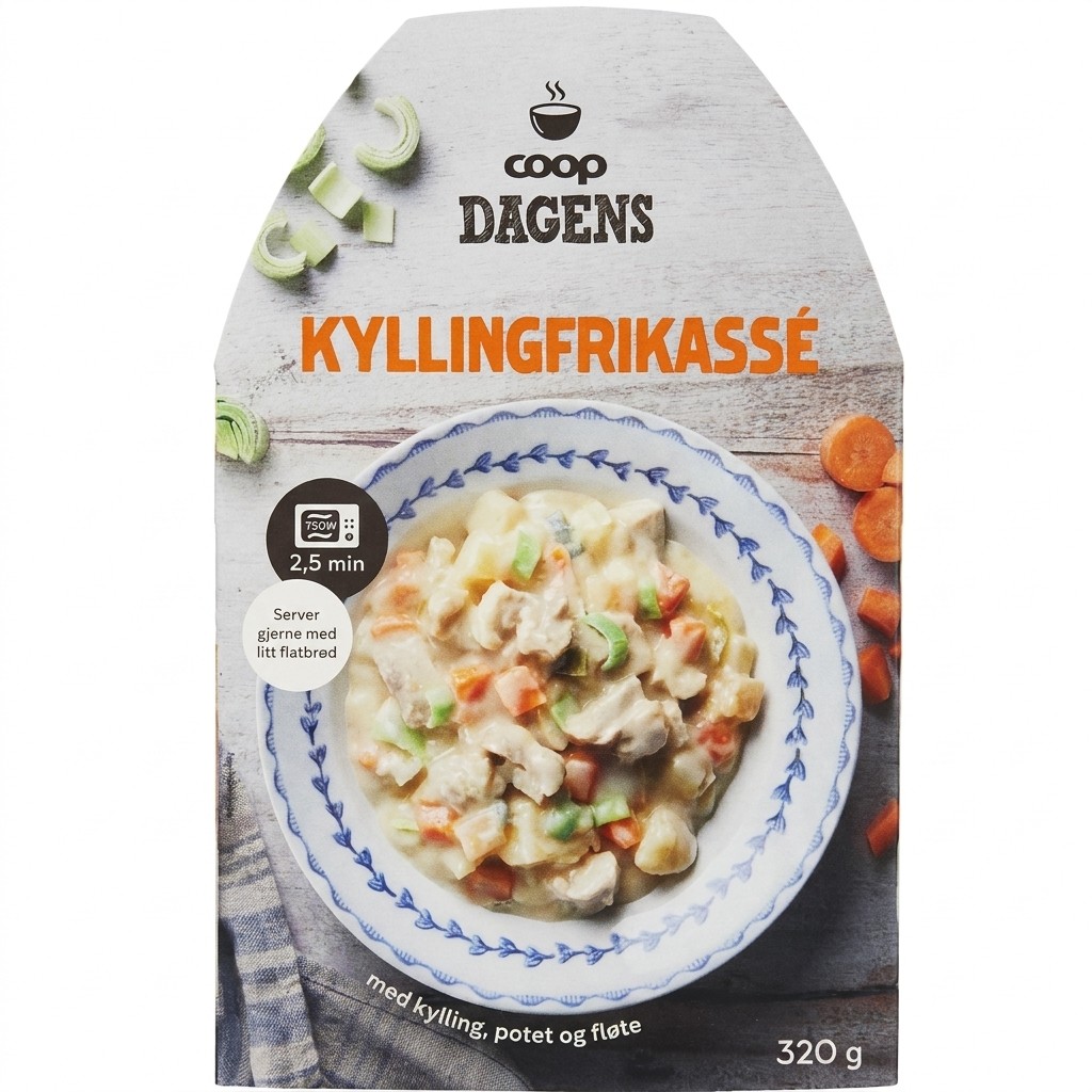 Kyllingfrikassé 320g Coop Dagens