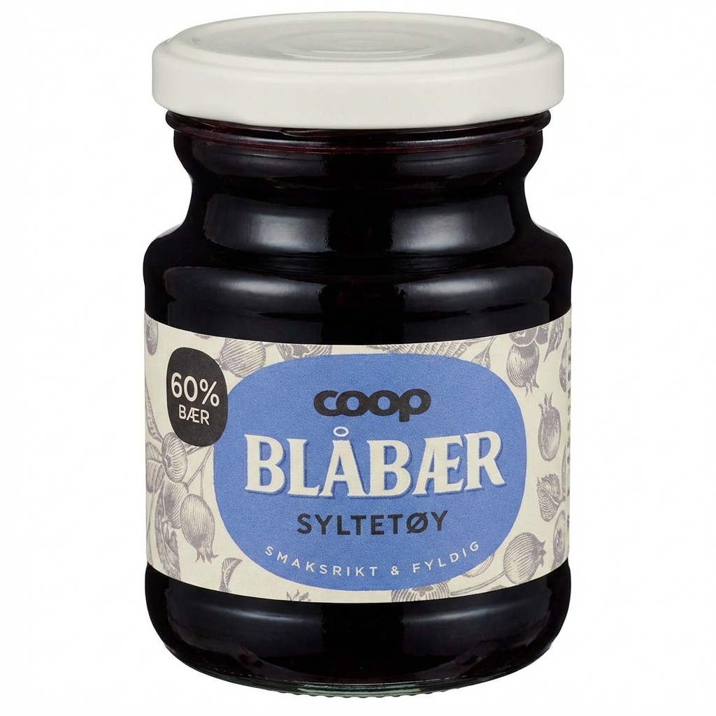 Blåbærsyltetøy 370g Coop