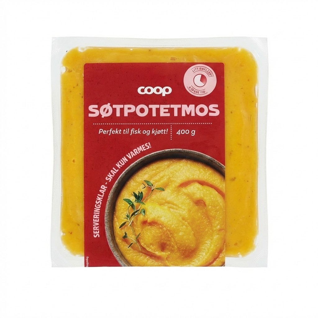 Søtpotetmos 400g Coop