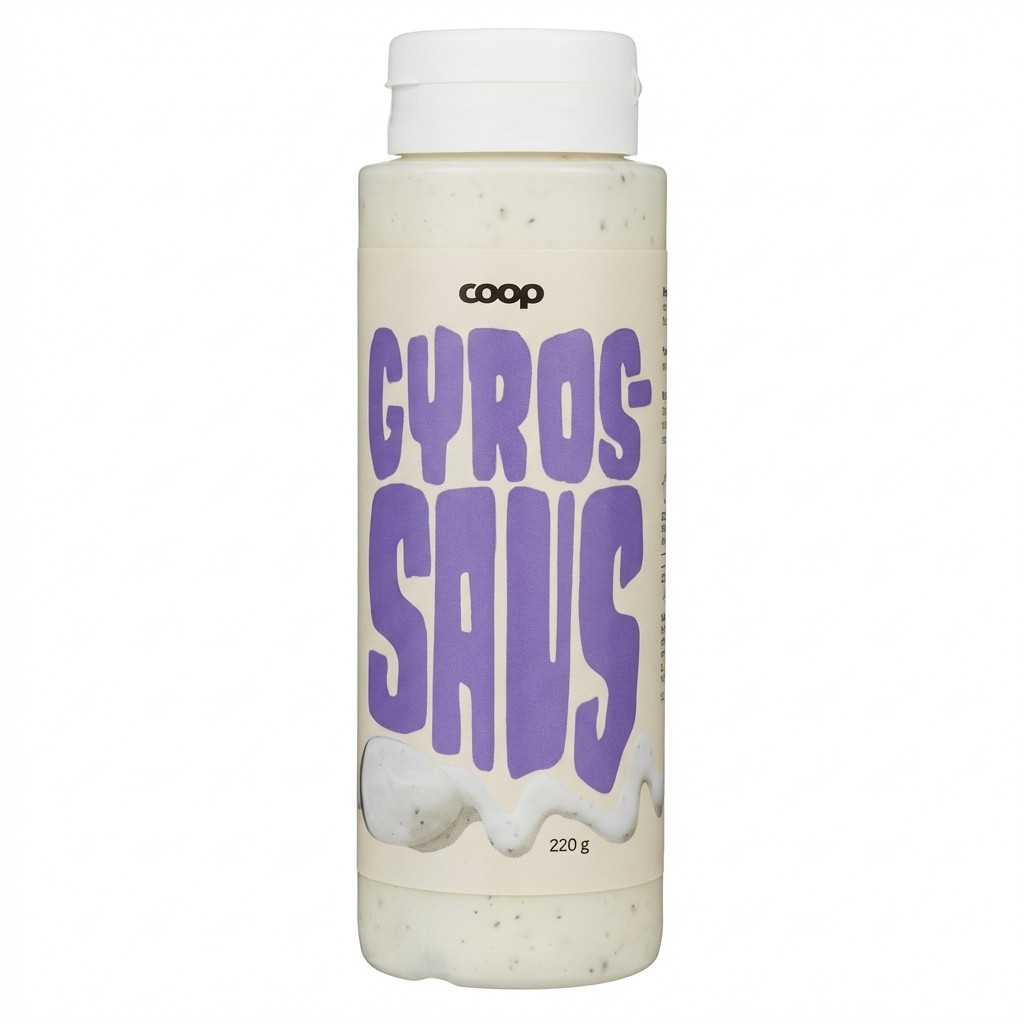 Gyrossaus 220g Coop