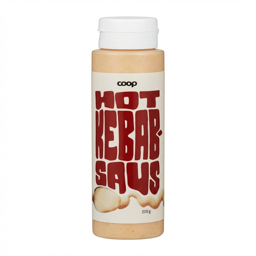 Hot Kebabsaus 209g Coop