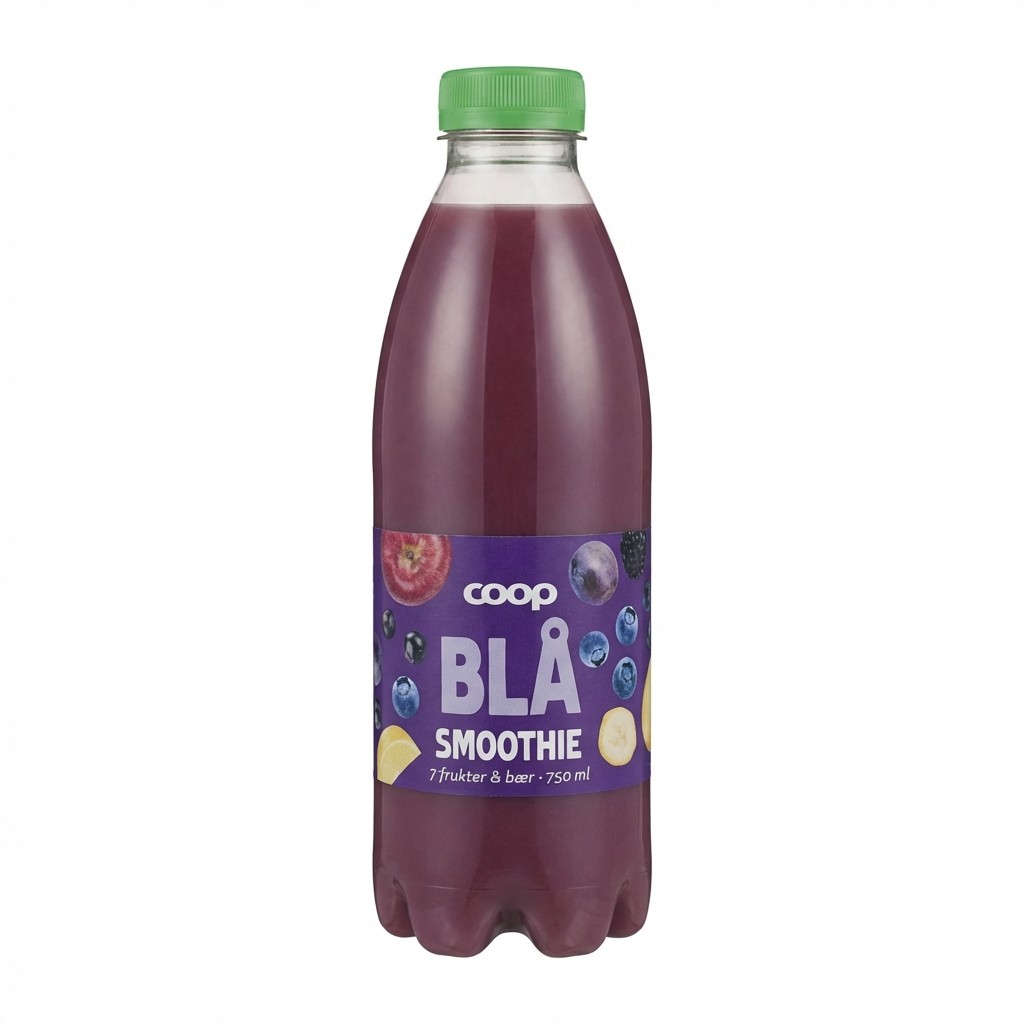 Blå Smoothie 750ml Coop