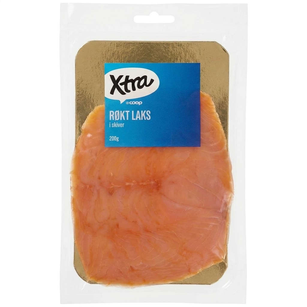 Røkt laks i skiver 200g Xtra