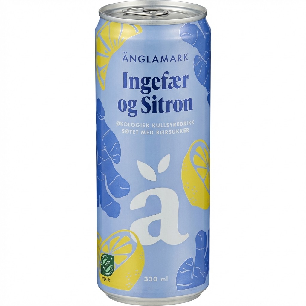Ingefær og Sitron 330ml Änglamark