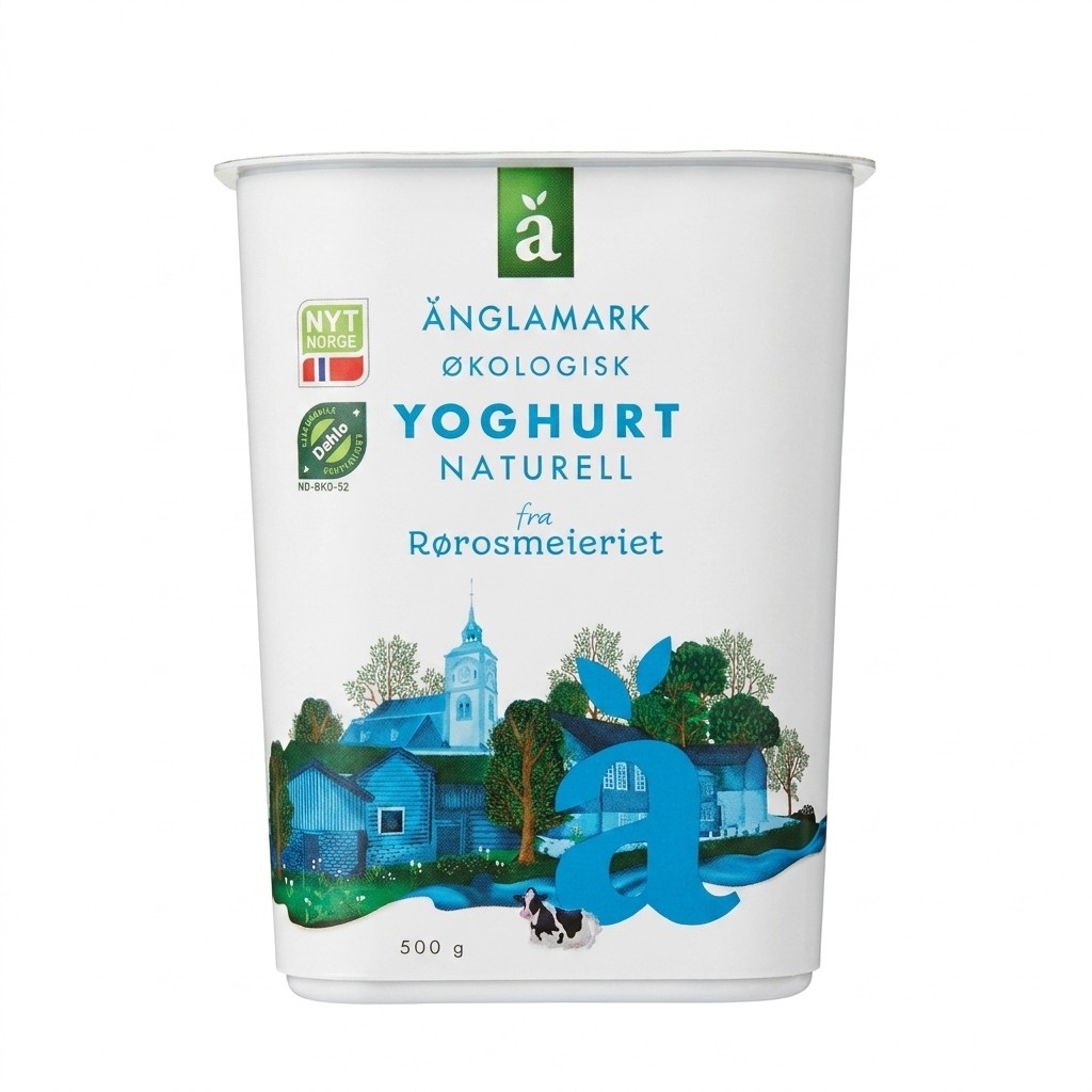 Yoghurt Naturell Økologisk 500g Änglamark