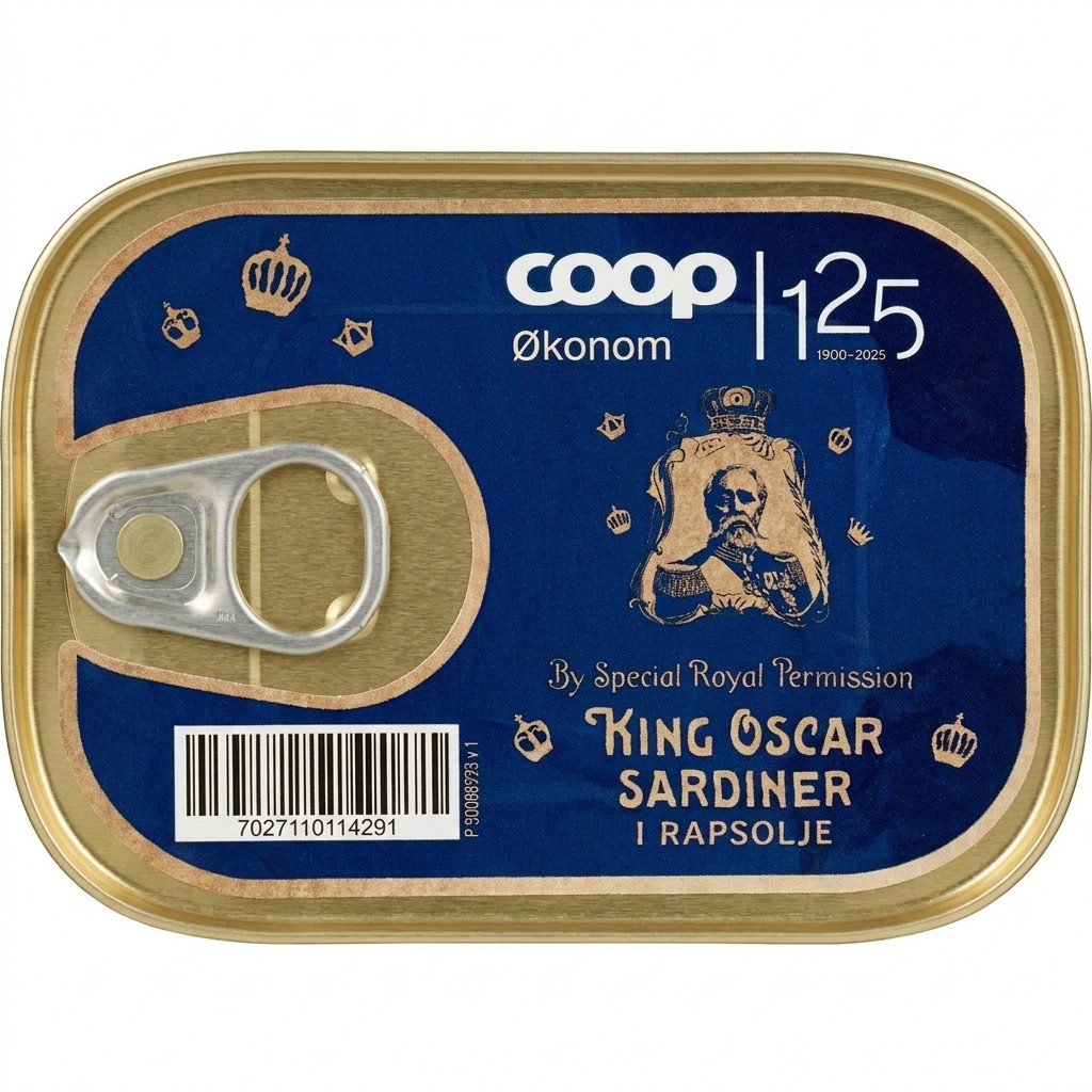 Sardiner i rapsolje 106g King Oscar