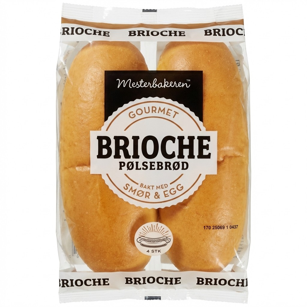 Brioche Pølsebrød 250g Mesterbakeren