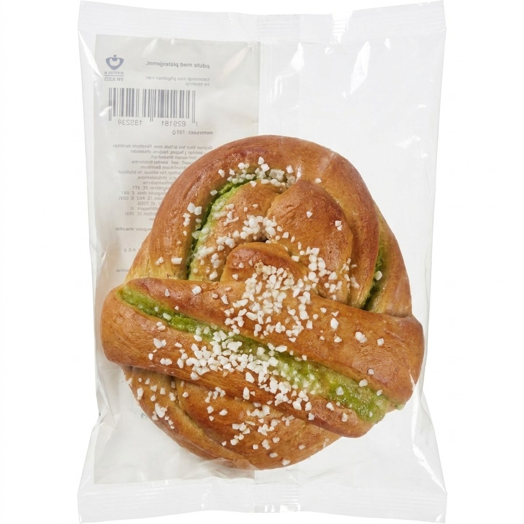 Hveteknute med pistasjsmak 150g Mesterbakeren