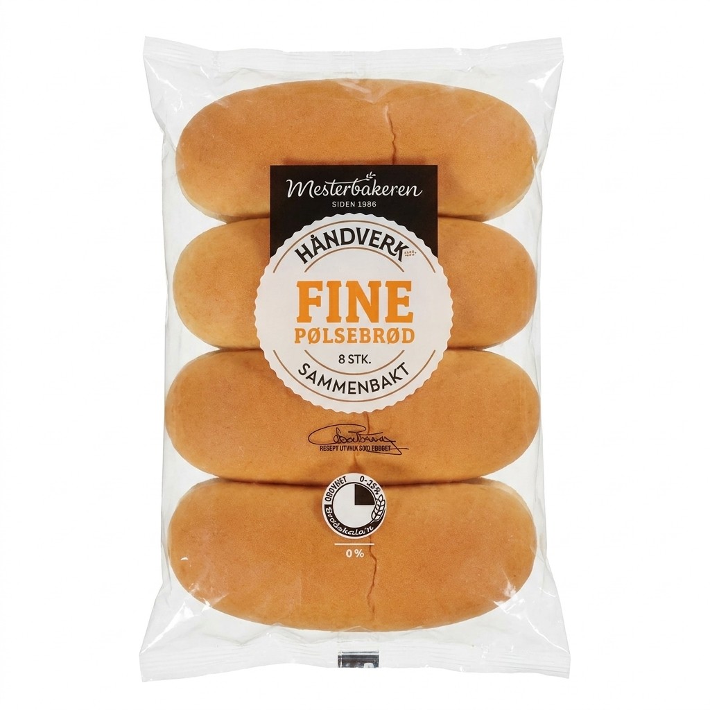 Fine Pølsebrød 500g Mesterbakeren