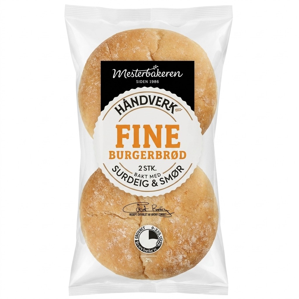 Fine burgerbrød 150g Mesterbakeren