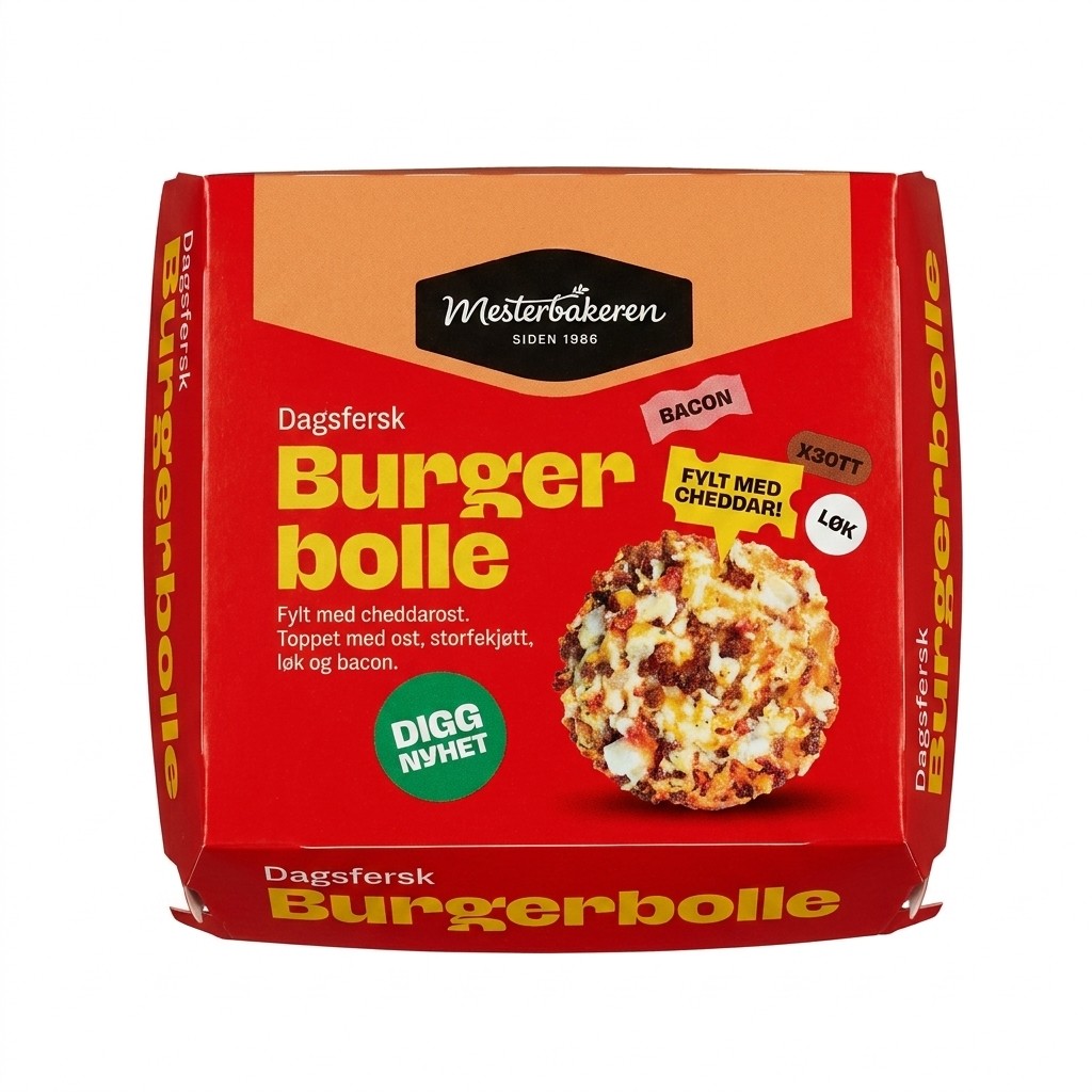 Burgerbolle 120g Mesterbakeren