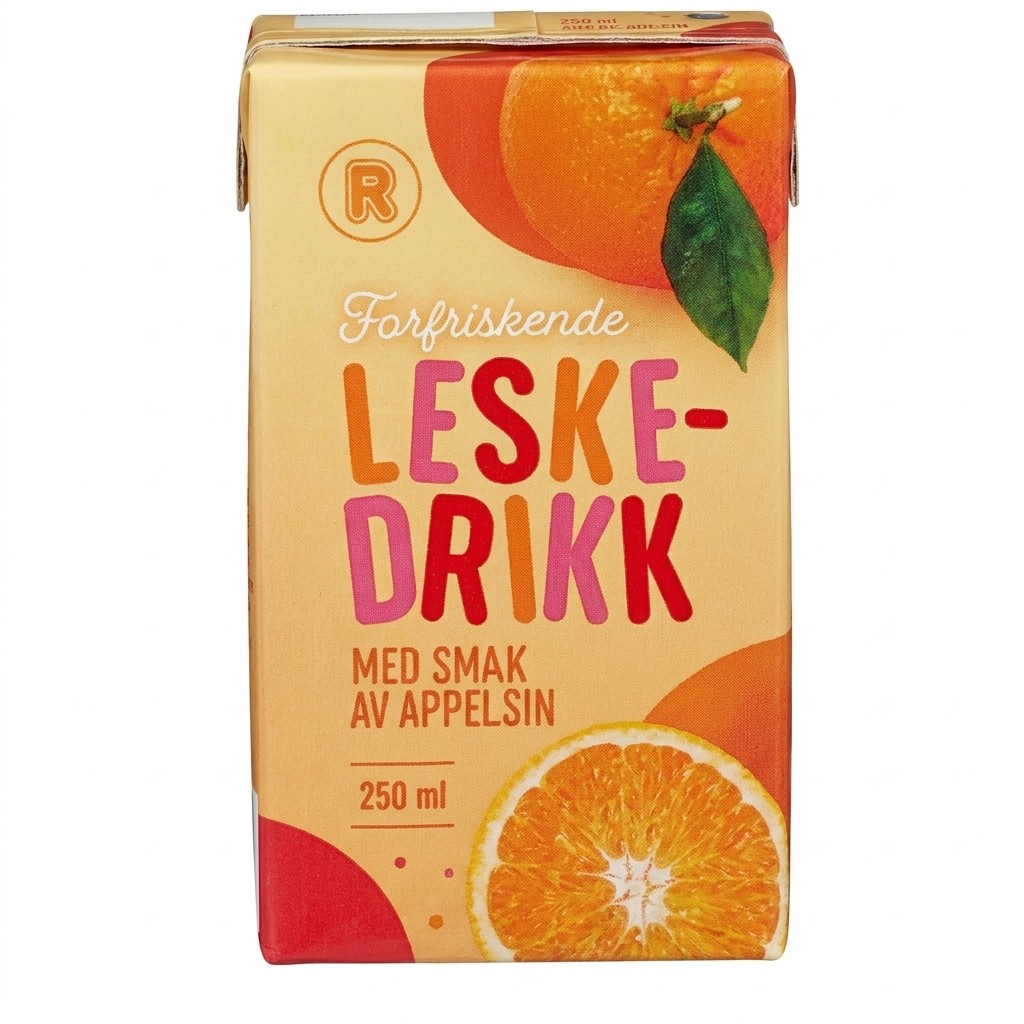 Leskedrikk Appelsin 250ml R