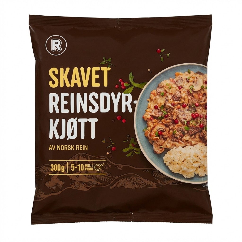 Skavet Reinsdyrkjøtt 300g R