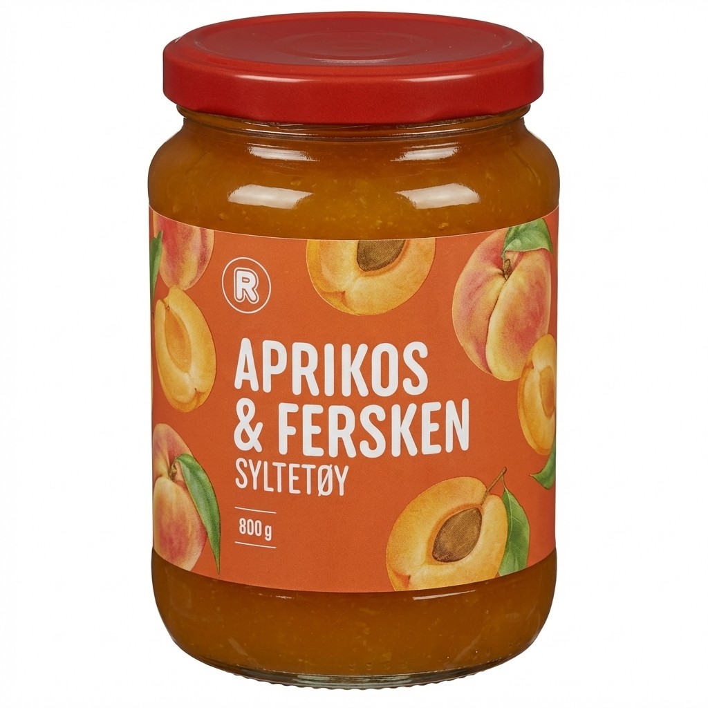 Aprikos & Fersken Syltetøy 800g R