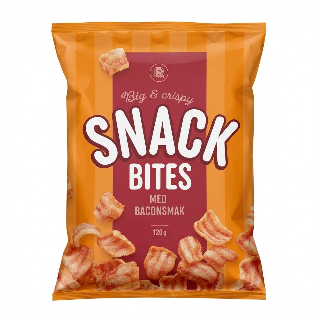 Snack Bites med Baconsmak 120g R