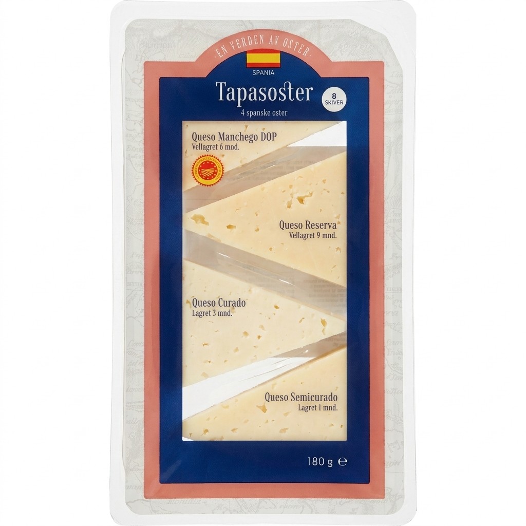 Tapasoster 180g En Verden av Oster