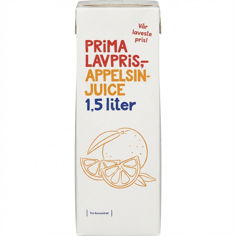 Appelsinjuice 1.5l Prima