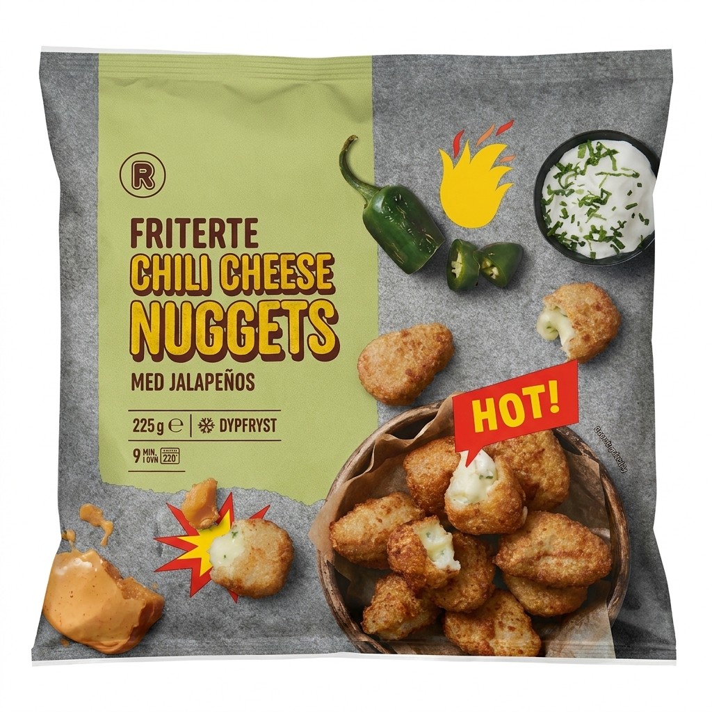 Friterte Chili Cheese Nuggets 225g R