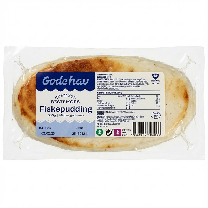 Bestemors Fiskepudding 550g Gode Hav