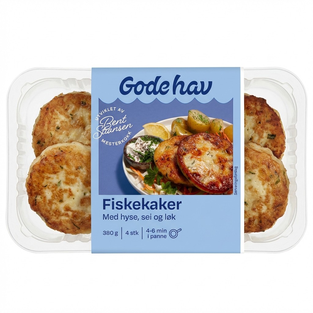 Fiskekaker 380g Gode Hav