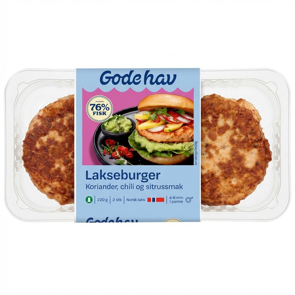 Lakseburger 220g Gode Hav
