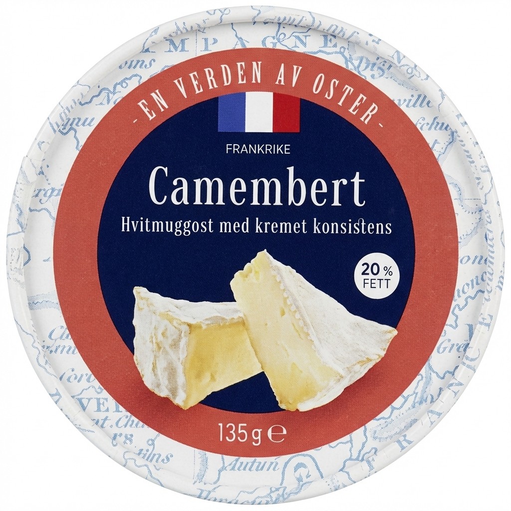 Camembert 135g En Verden Av Oster