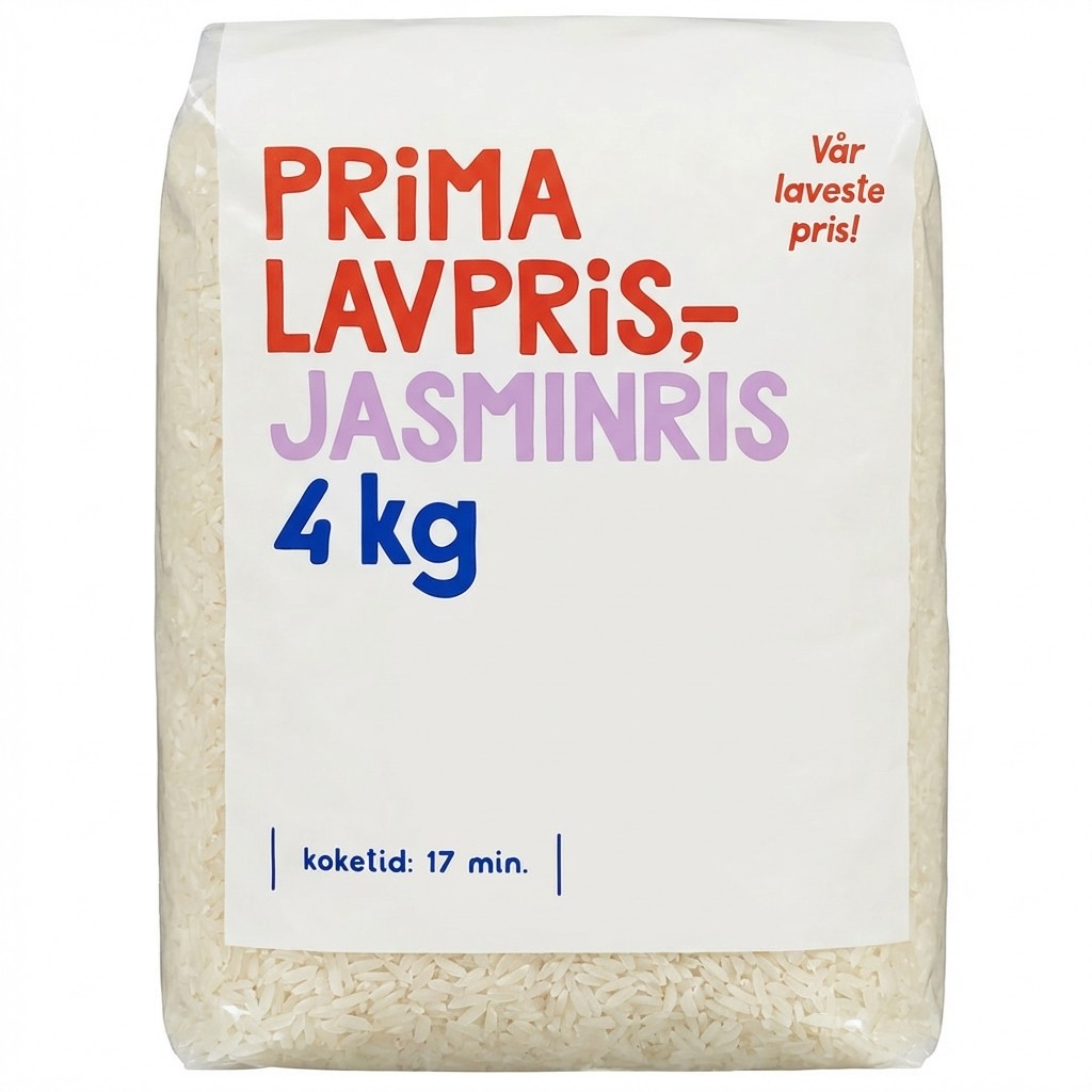 Jasminris 4kg Prima Lavpris