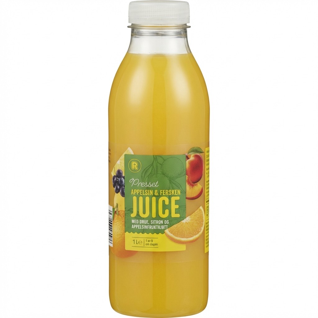 Appelsin & Ferskenjuice 1l R