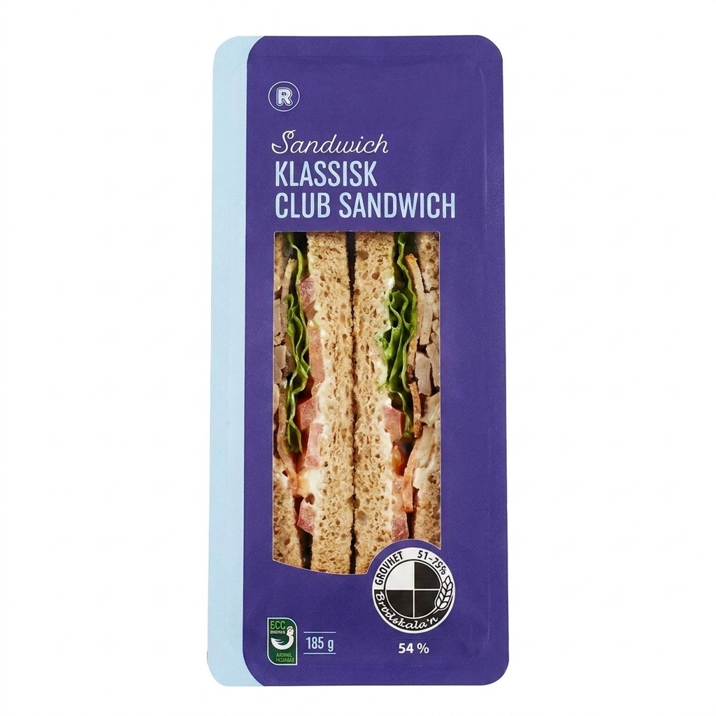Klassisk Club Sandwich 185g R