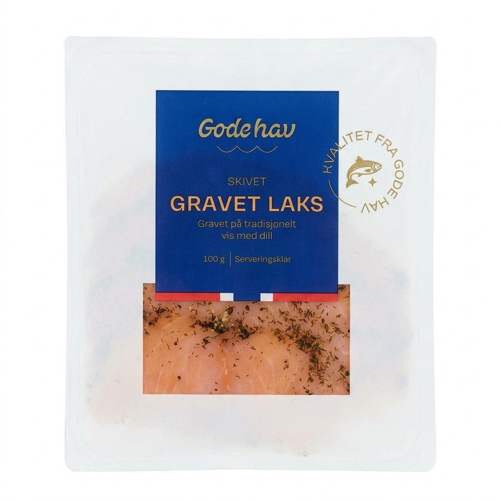 Gravet Laks Skivet 100g Gode Hav