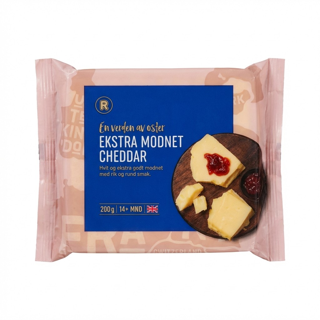 Ekstra Modnet Cheddar 200g R