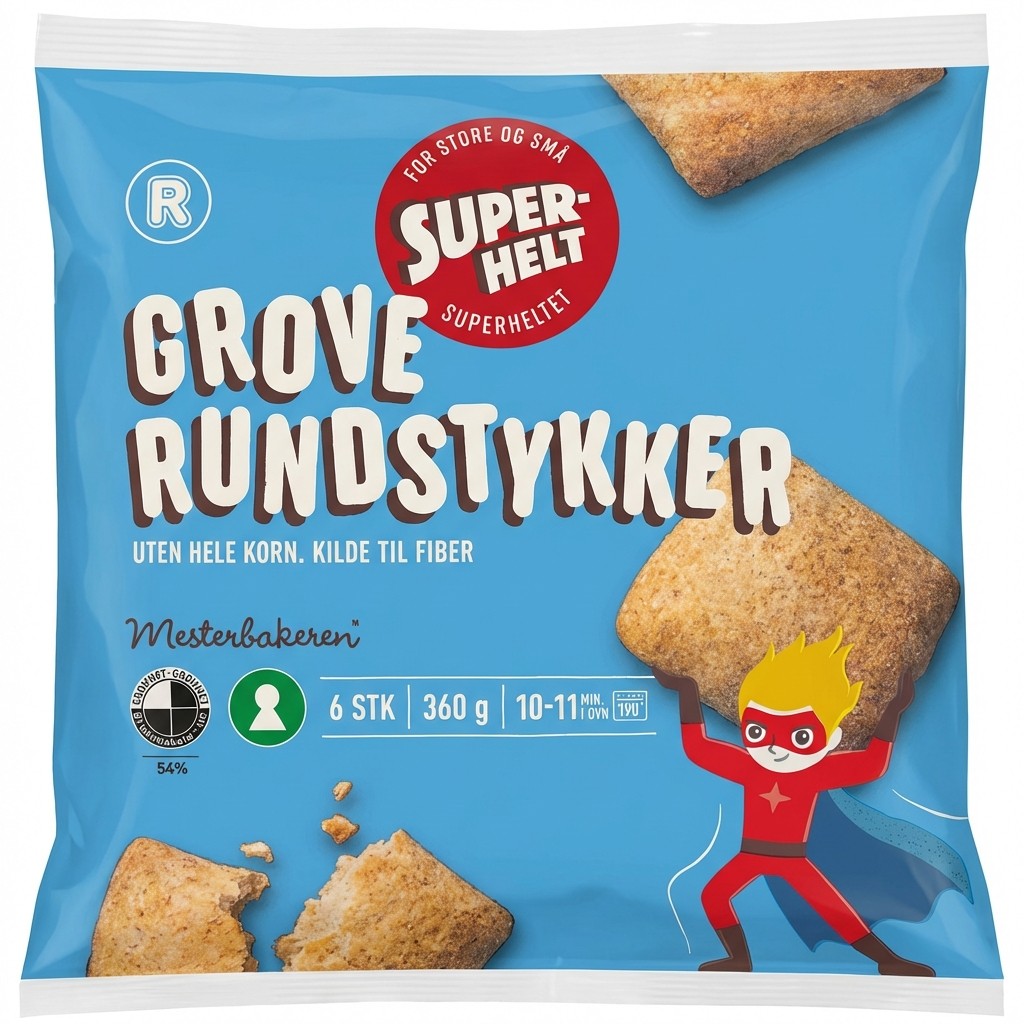 Grove Rundstykker 360g R