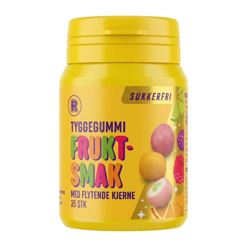 Tyggegummi Fruktsmak 70g R