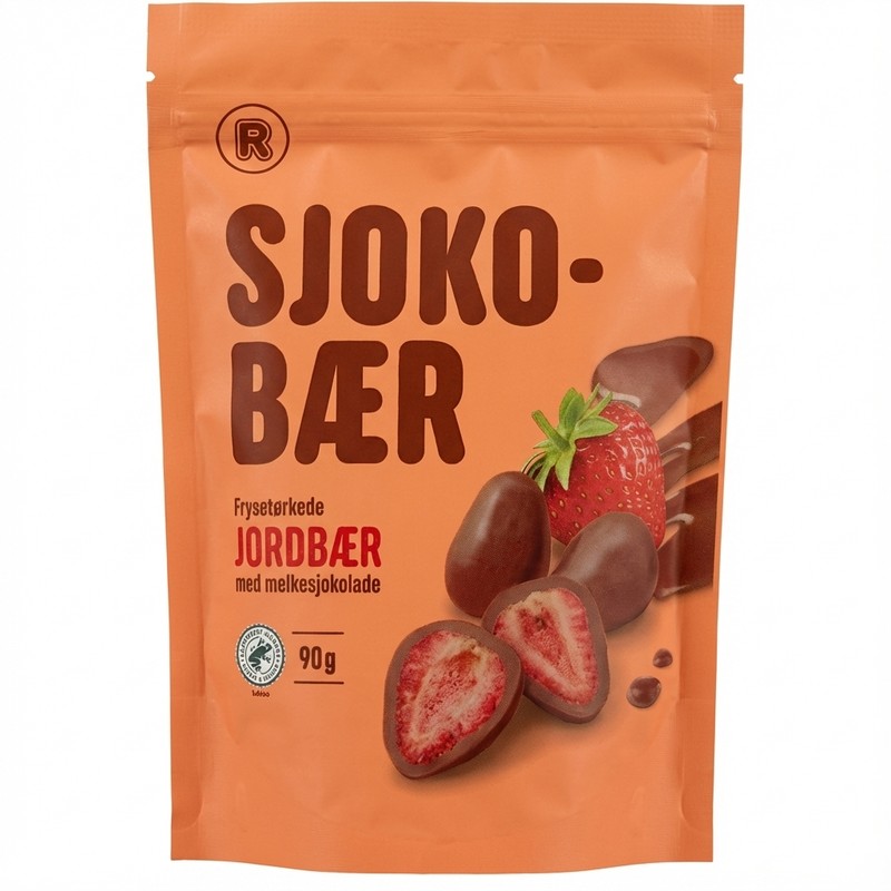 Sjokobær Jordbær 90g R