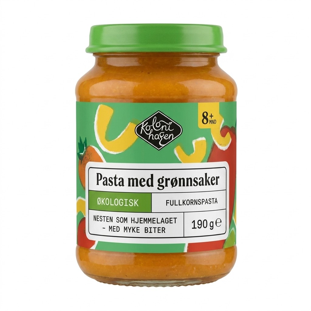 Pasta med grønnsaker 190g Kolonihagen