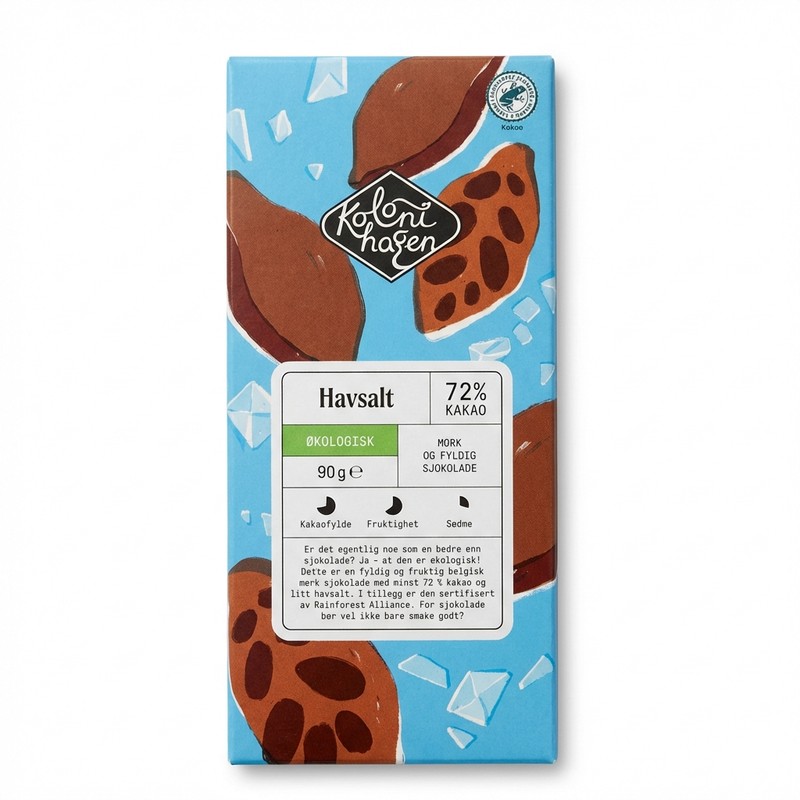 Havsalt 72% Kakao 90g Kolonihagen