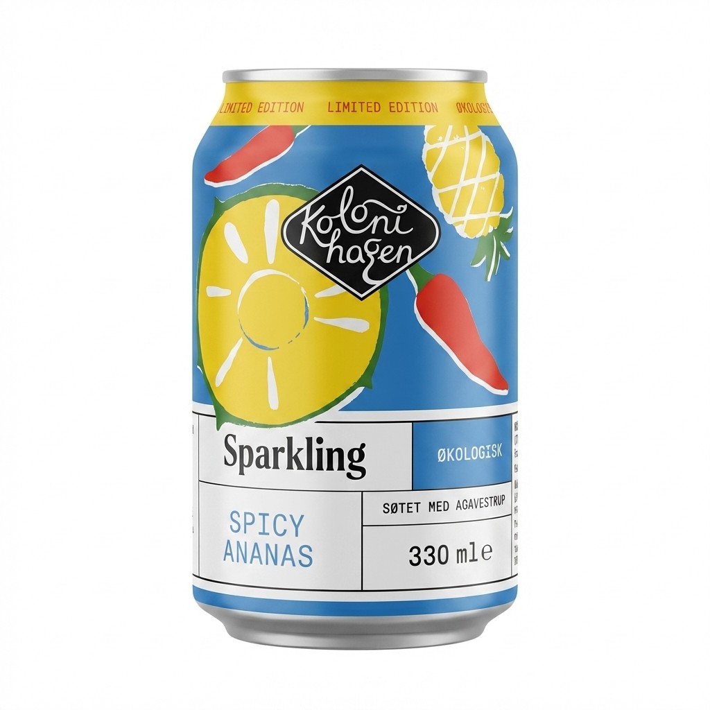 Sparkling Spicy Ananas 330ml Kolonihagen