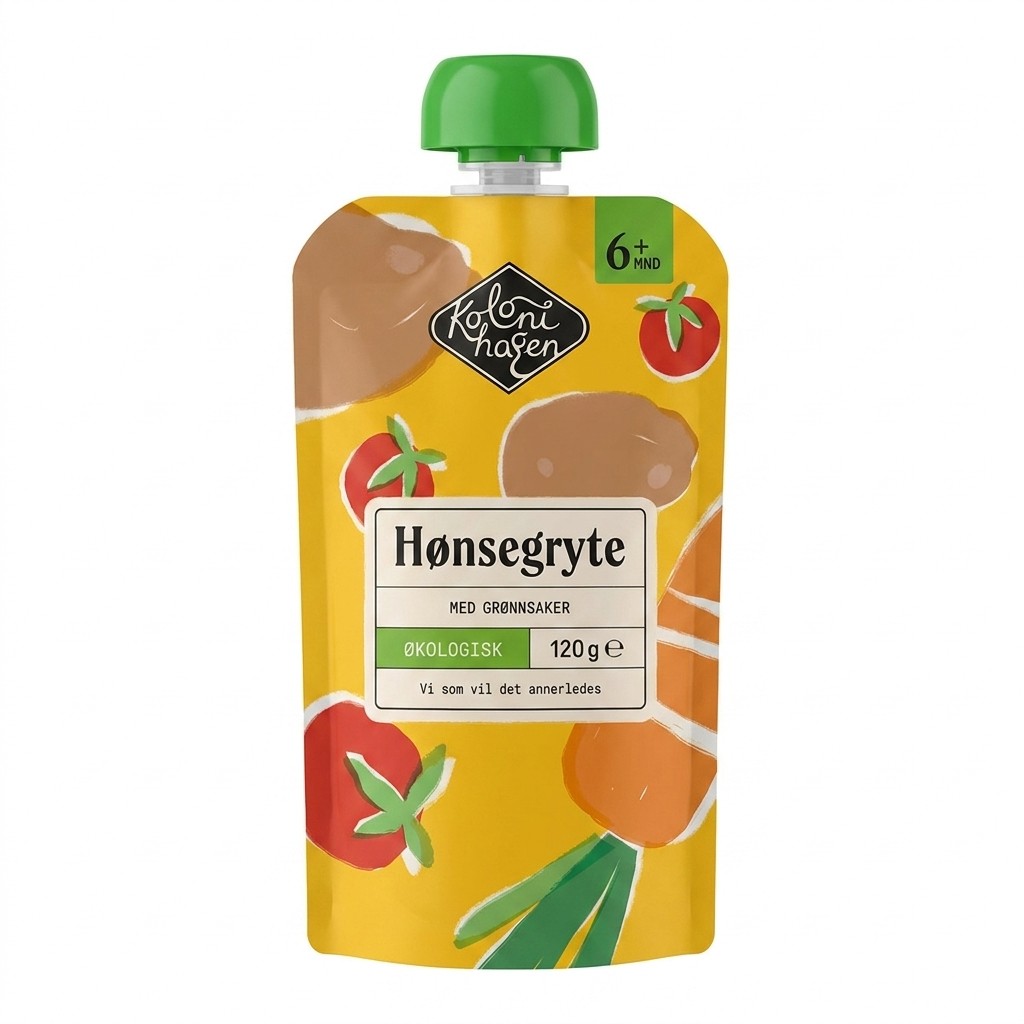 Hønsegryte med grønnsaker 120g Kolonihagen