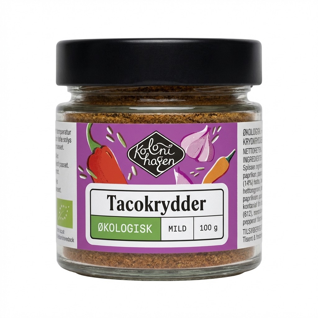 Tacokrydder Økologisk Mild 100g Kolonihagen