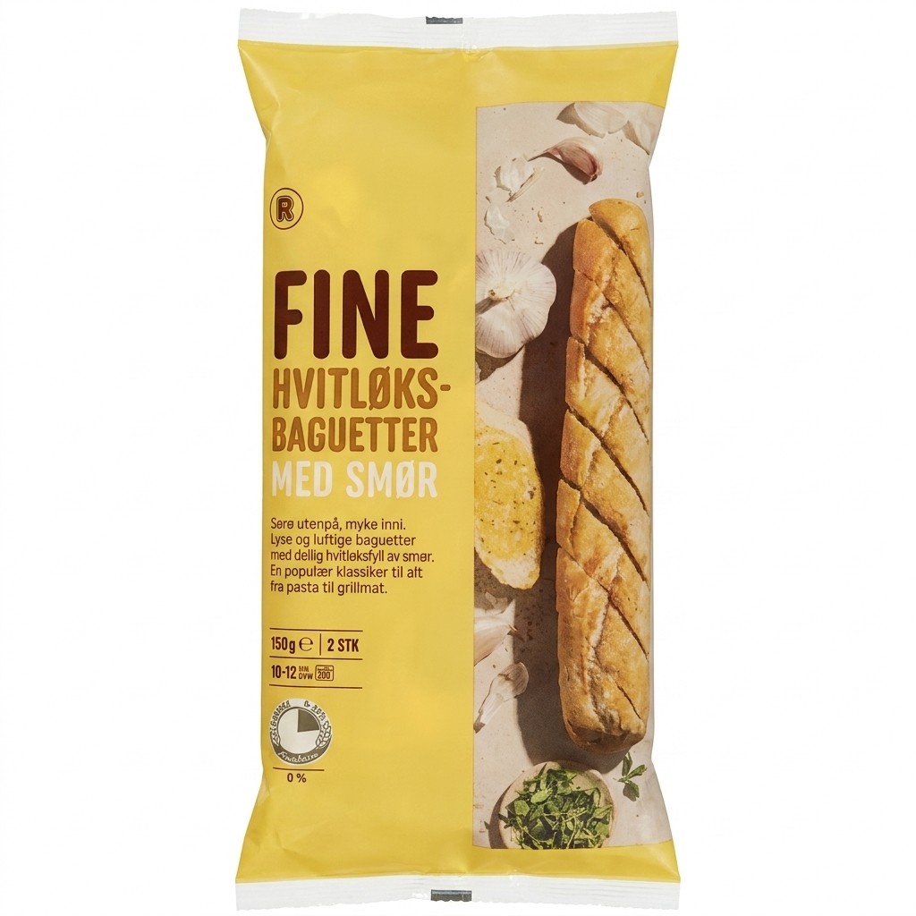Fine Hvitløksbaguetter med Smør 350g R