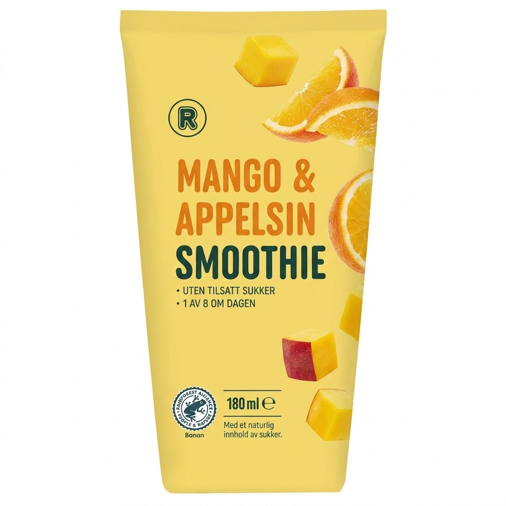 Mango & appelsin smoothie 180ml Rema 1000
