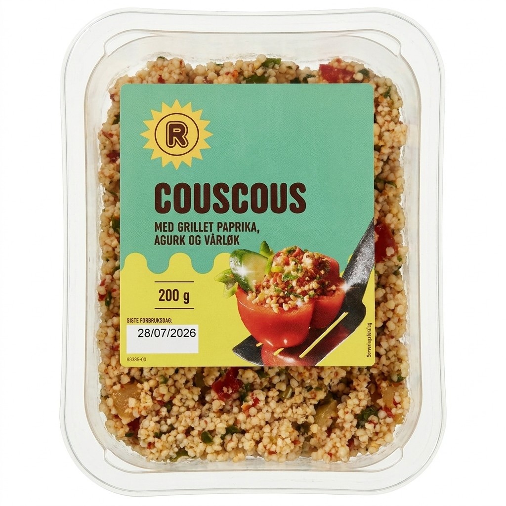 Couscoussalat med grillet paprika 200g Rema 1000