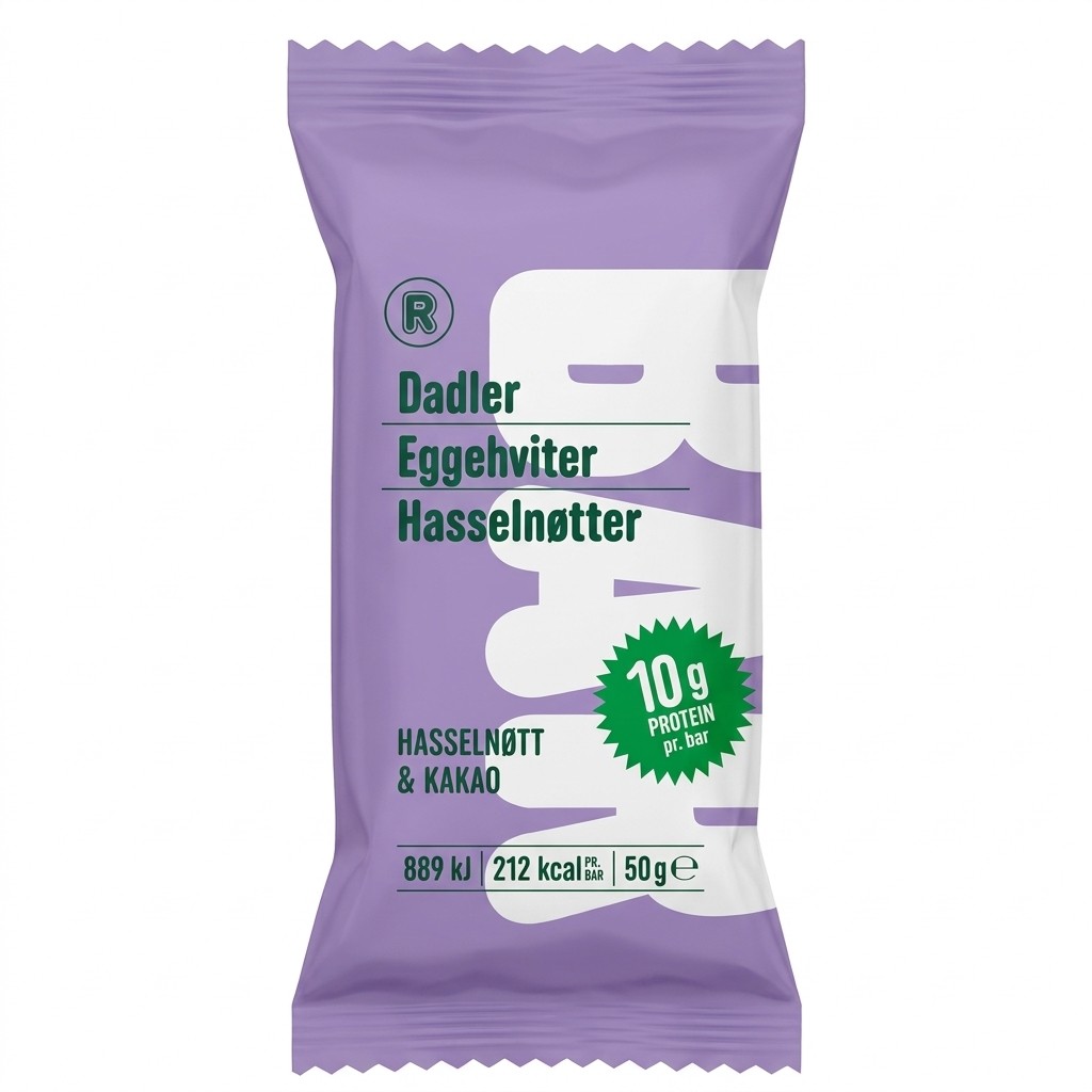 Bar av dadler med hasselnøtter og kakao 50g R