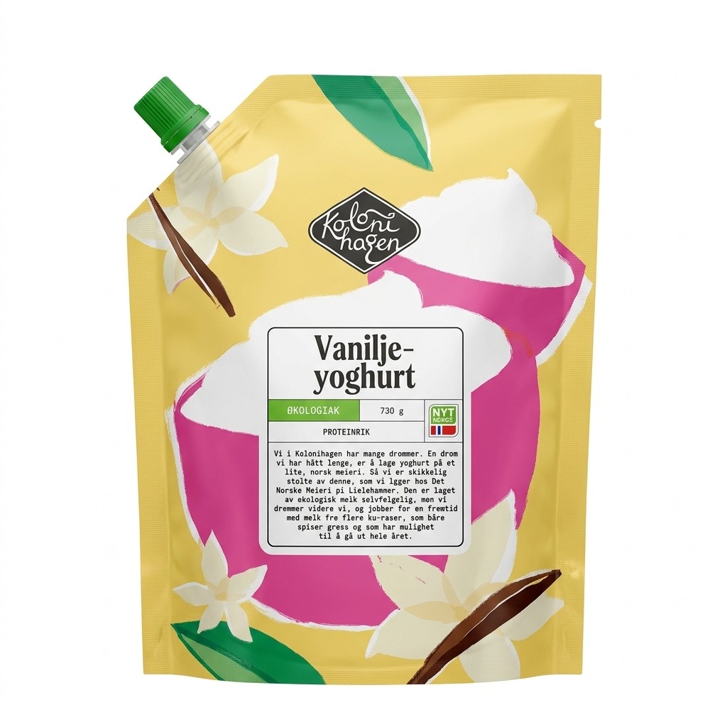 Vaniljeyoghurt 730g Kolonihagen