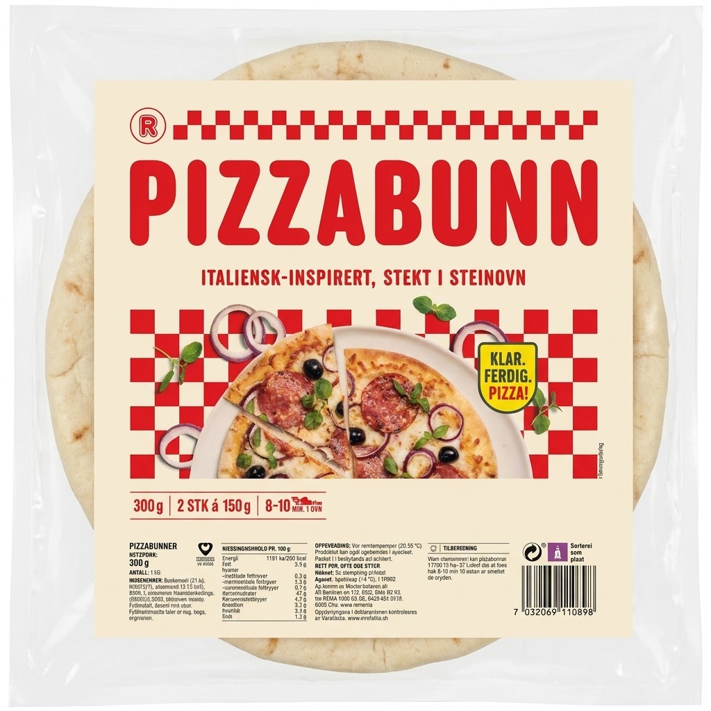 Pizzabunner 300g R