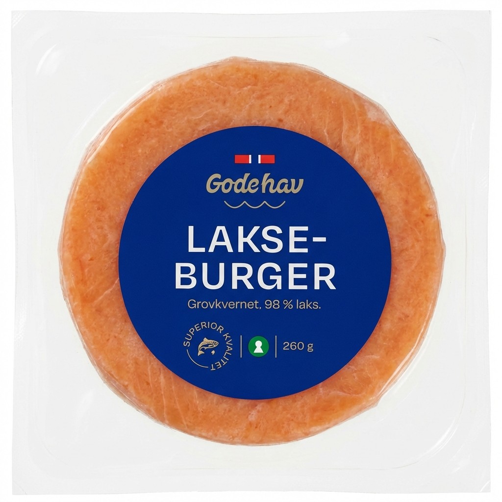 Lakseburger 260g Gode hav