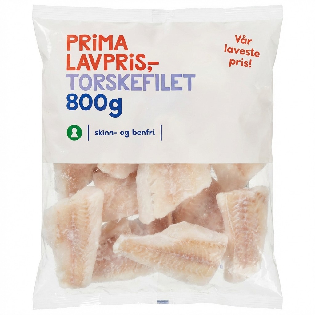 Torskefilet 800g Prima
